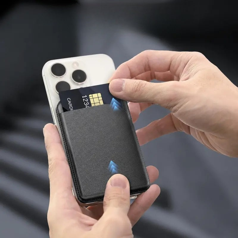 Magnetic Leather Card Wallet