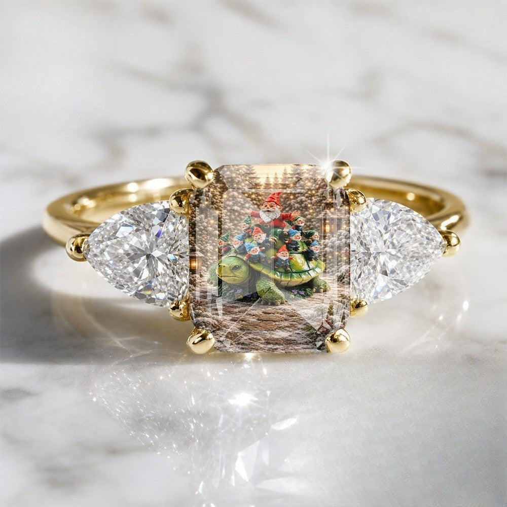 Turtle & Gnomes Rectangular Ring