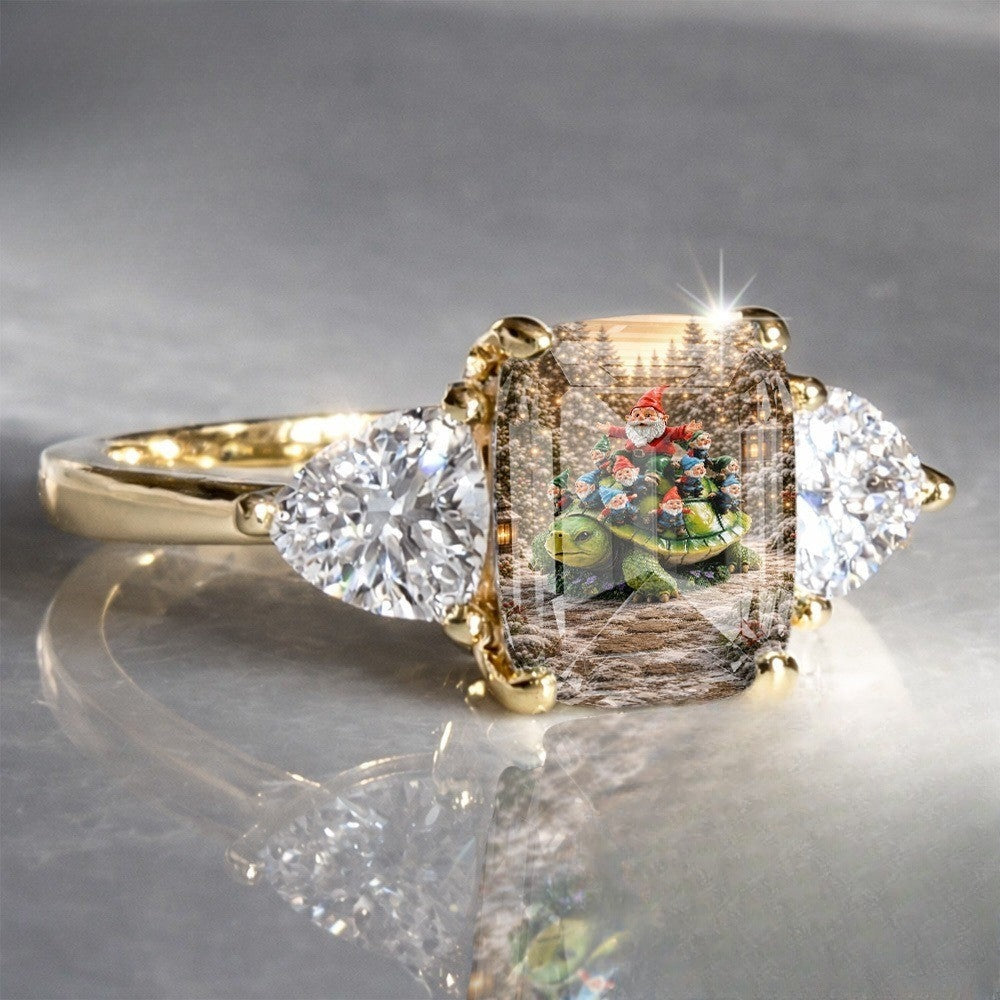 Turtle & Gnomes Rectangular Ring