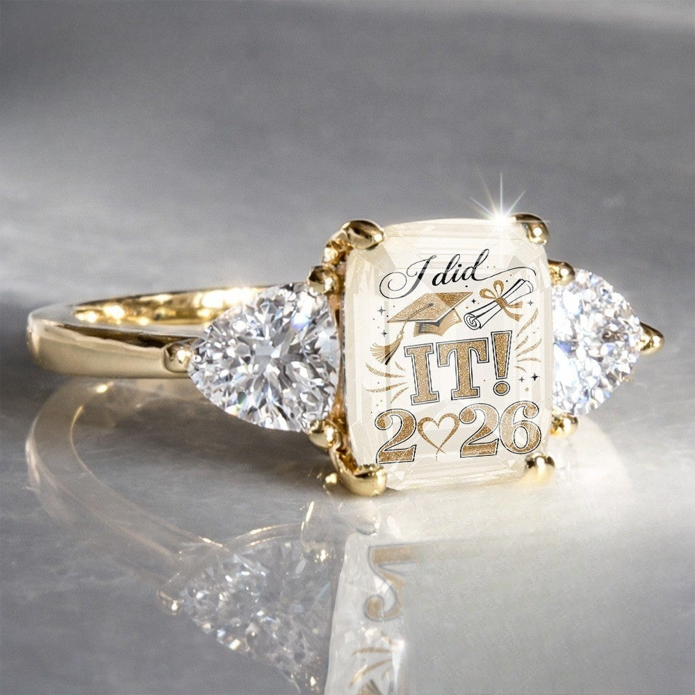 Graduation Celebration Square Ring