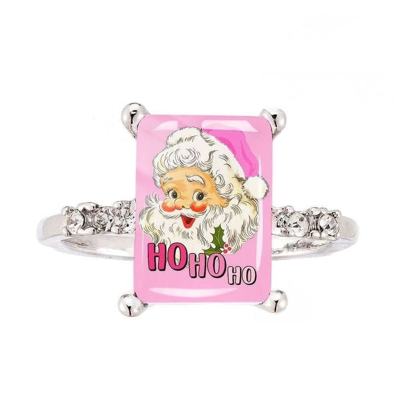 Pink Santa Claus Ring