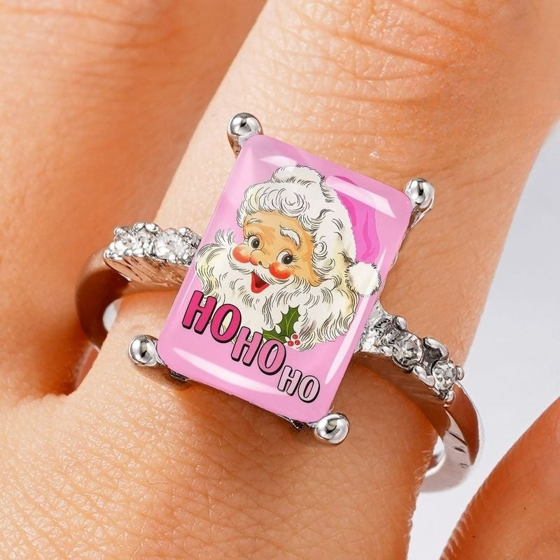 Pink Santa Claus Ring