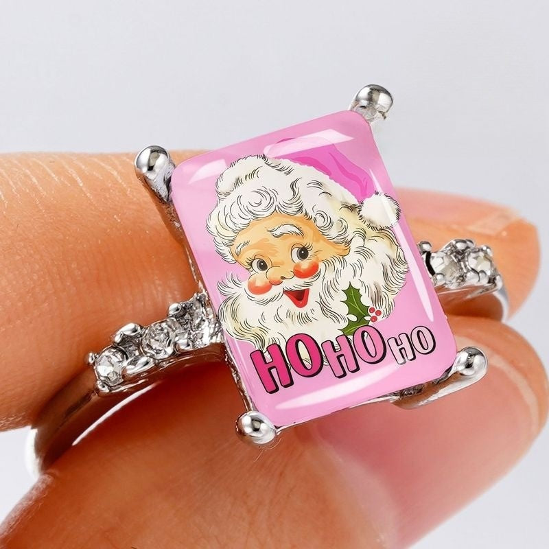 Pink Santa Claus Ring