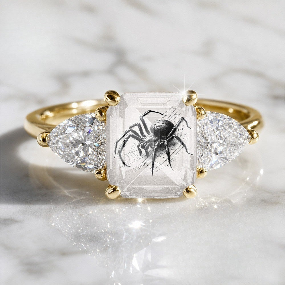Spider Web Stone Ring