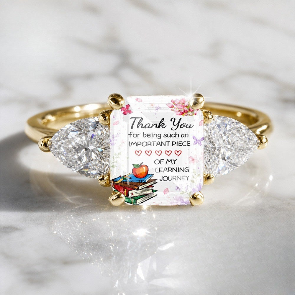 Learning Journey Glass Ring