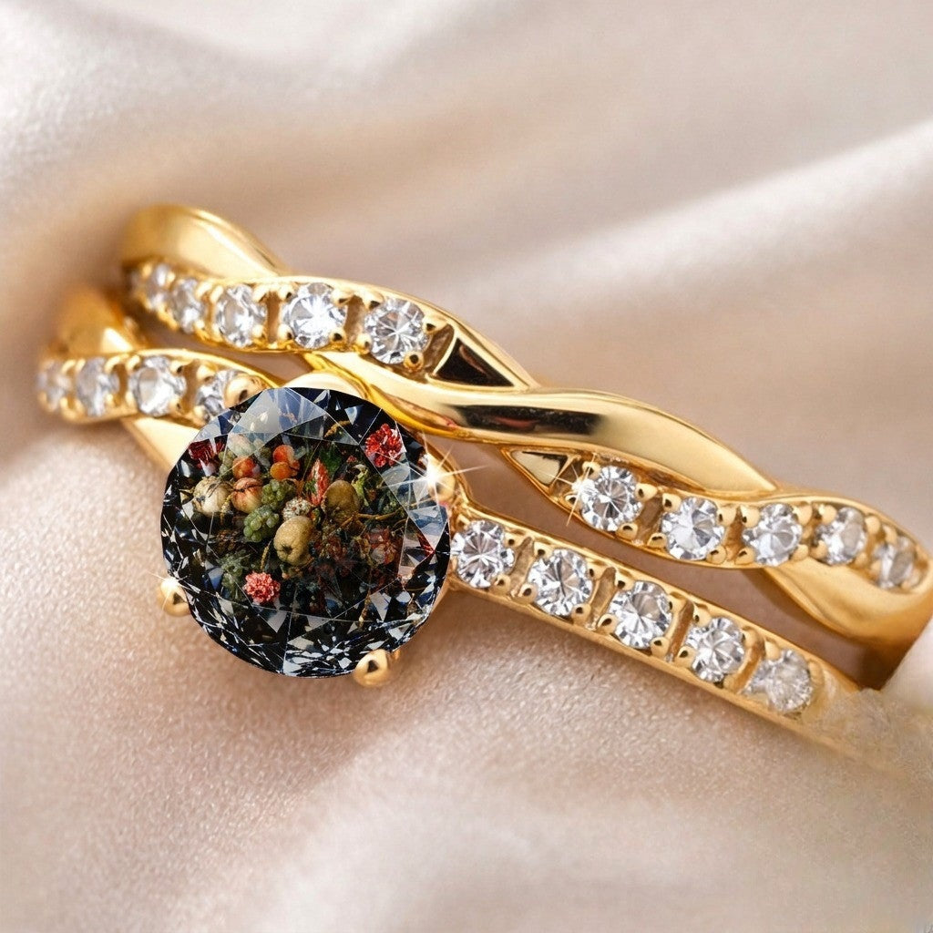 Floral Still Life Statement Ring