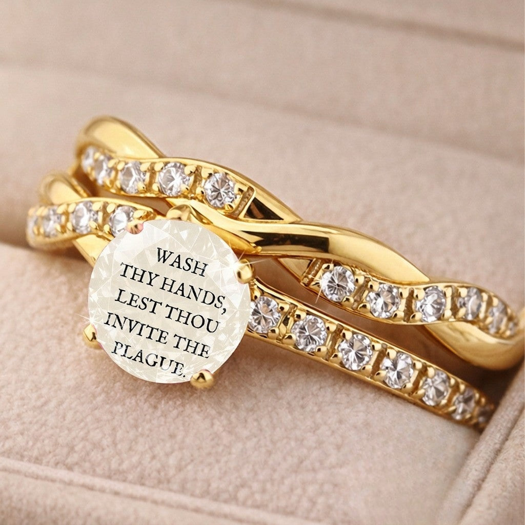Twisted Crystal Message Ring