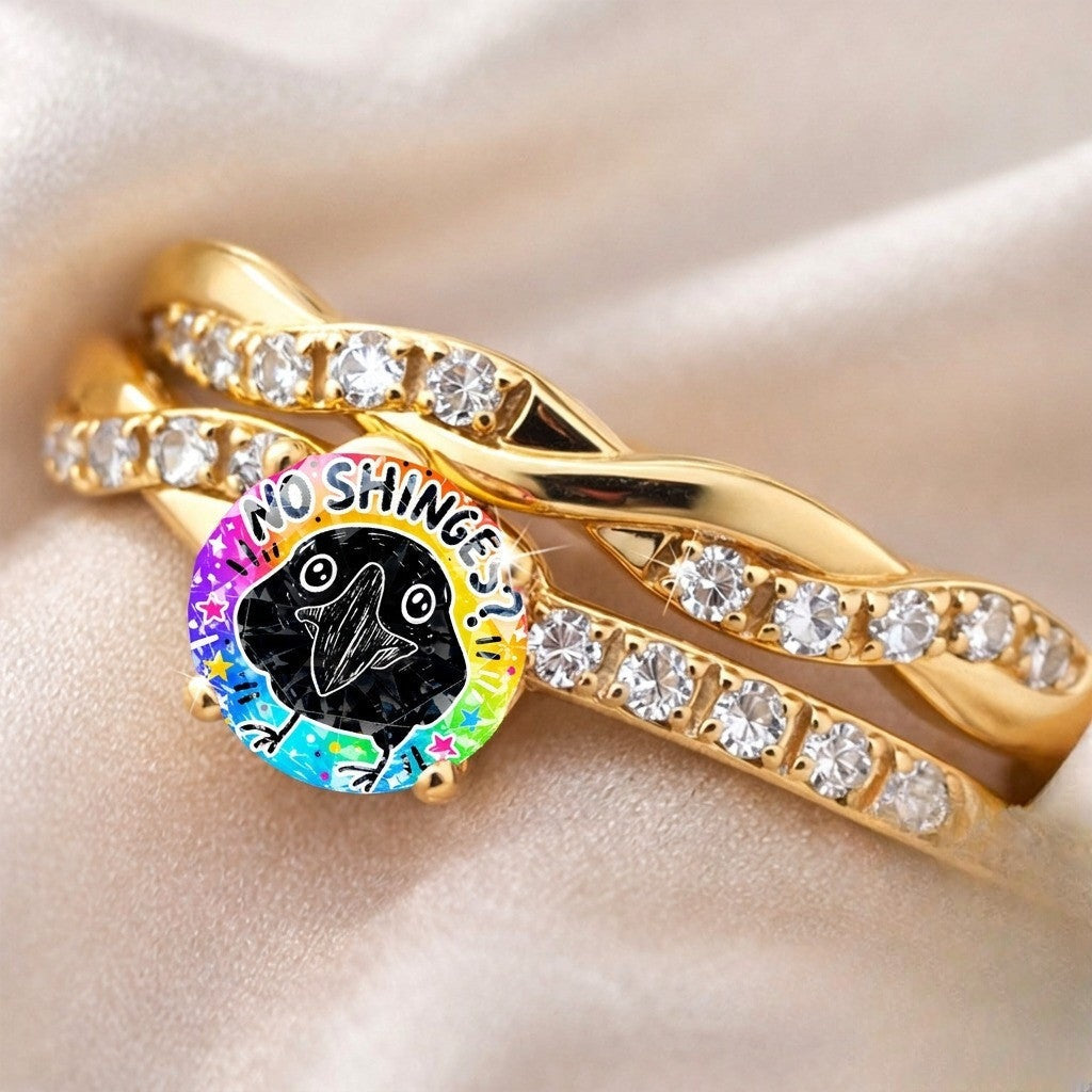Rainbow Bird Statement Ring