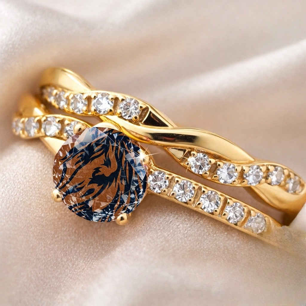 Lion Motif Statement Ring
