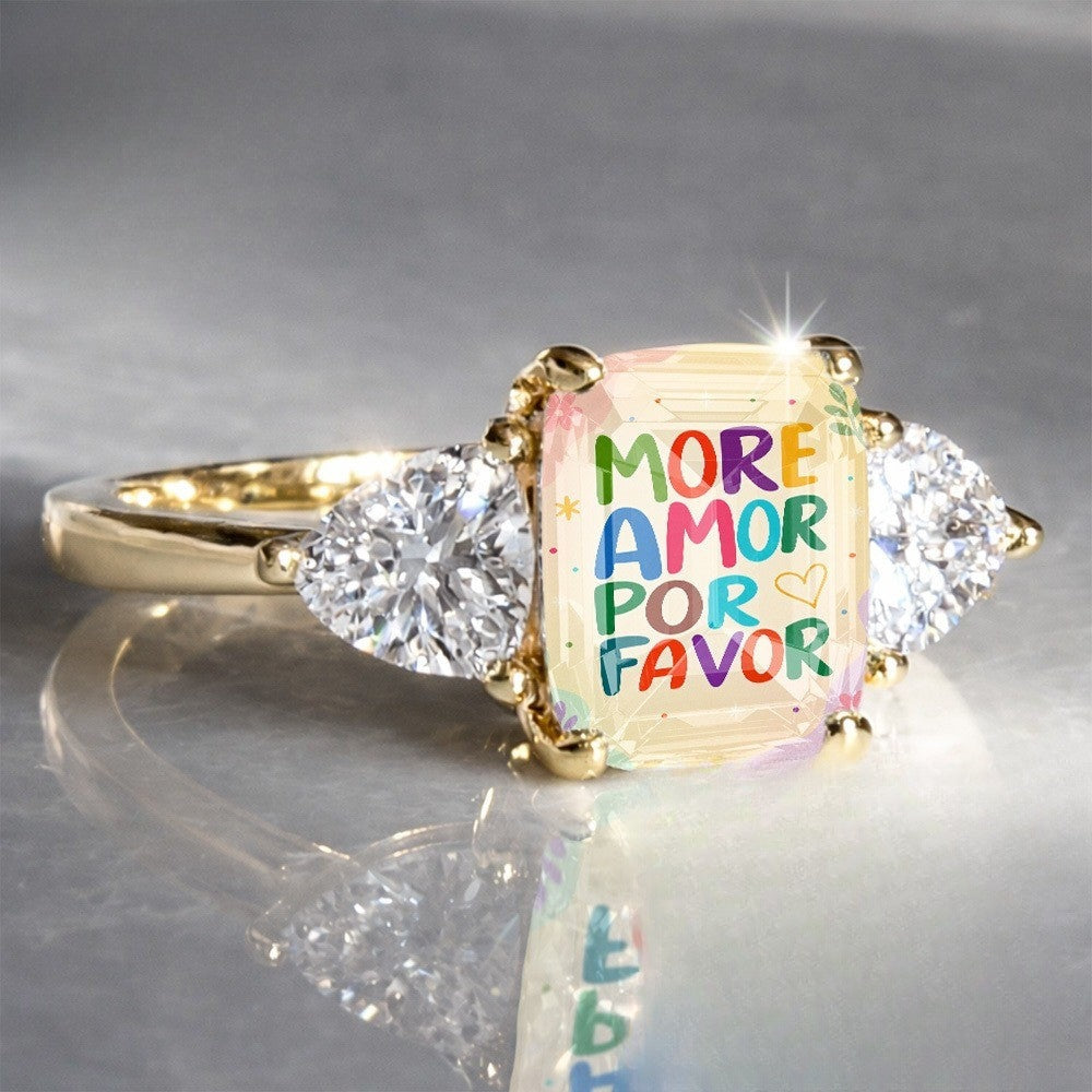 Colorful Amor Por Favor Ring