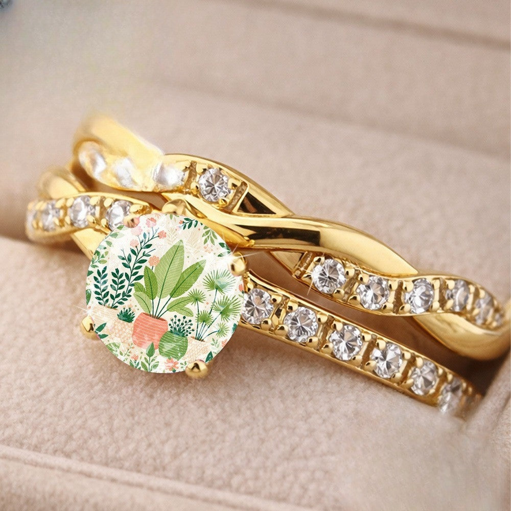 Botanical Garden Twisted Ring