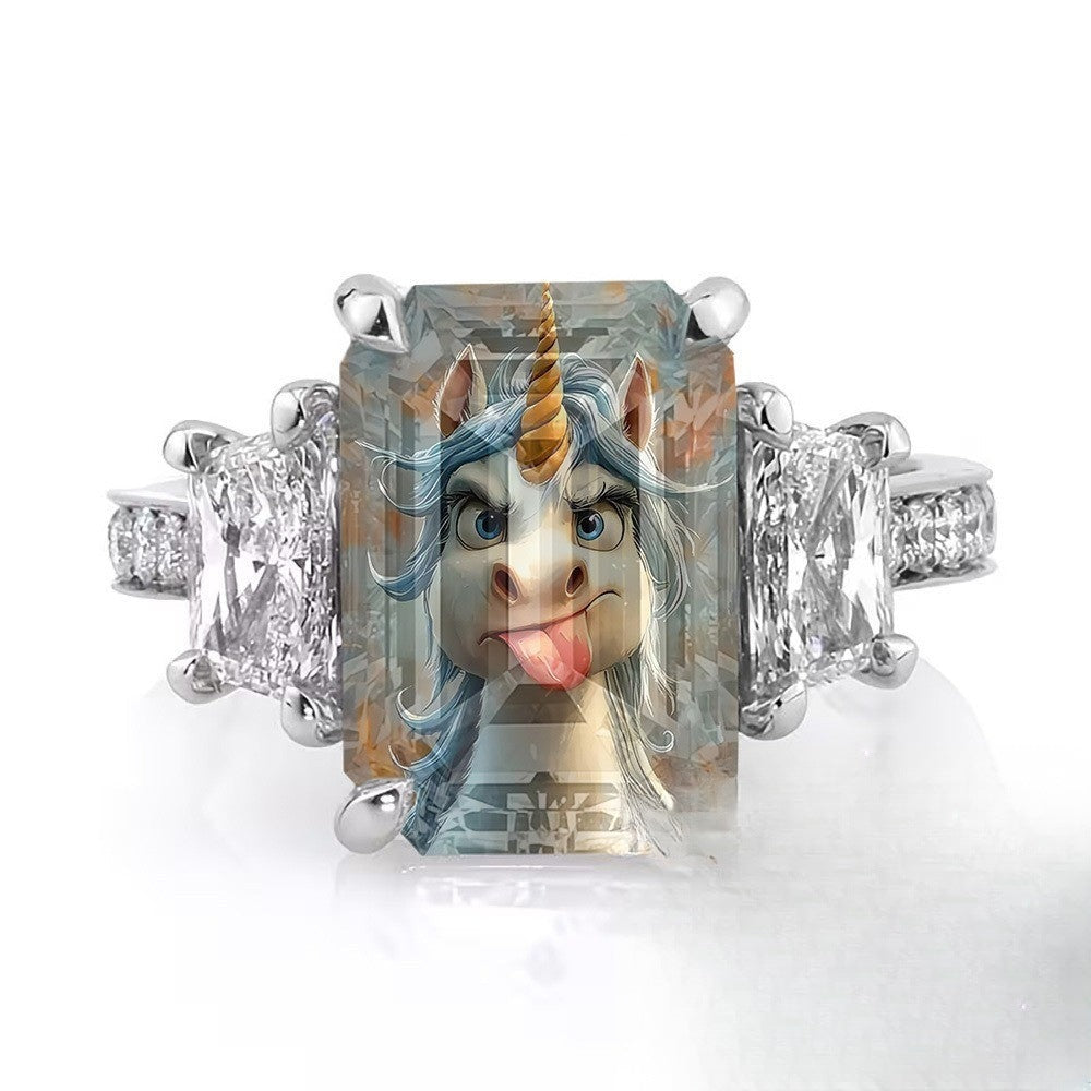 Playful Unicorn Ring