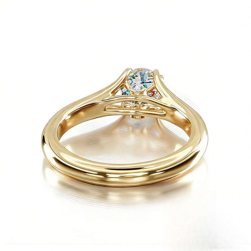 Dragonfly Floral Mosaic Ring