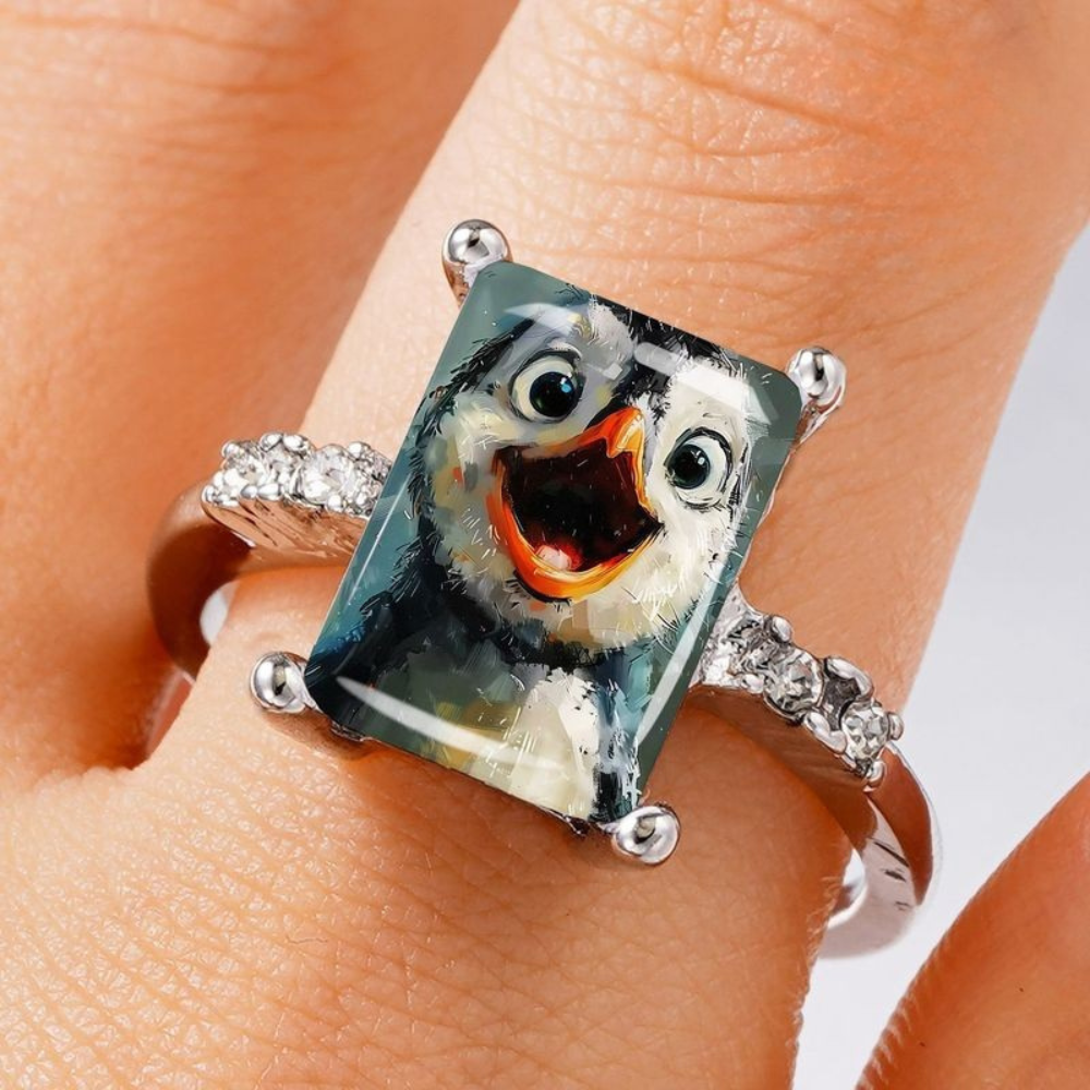 Happy Penguin Ring