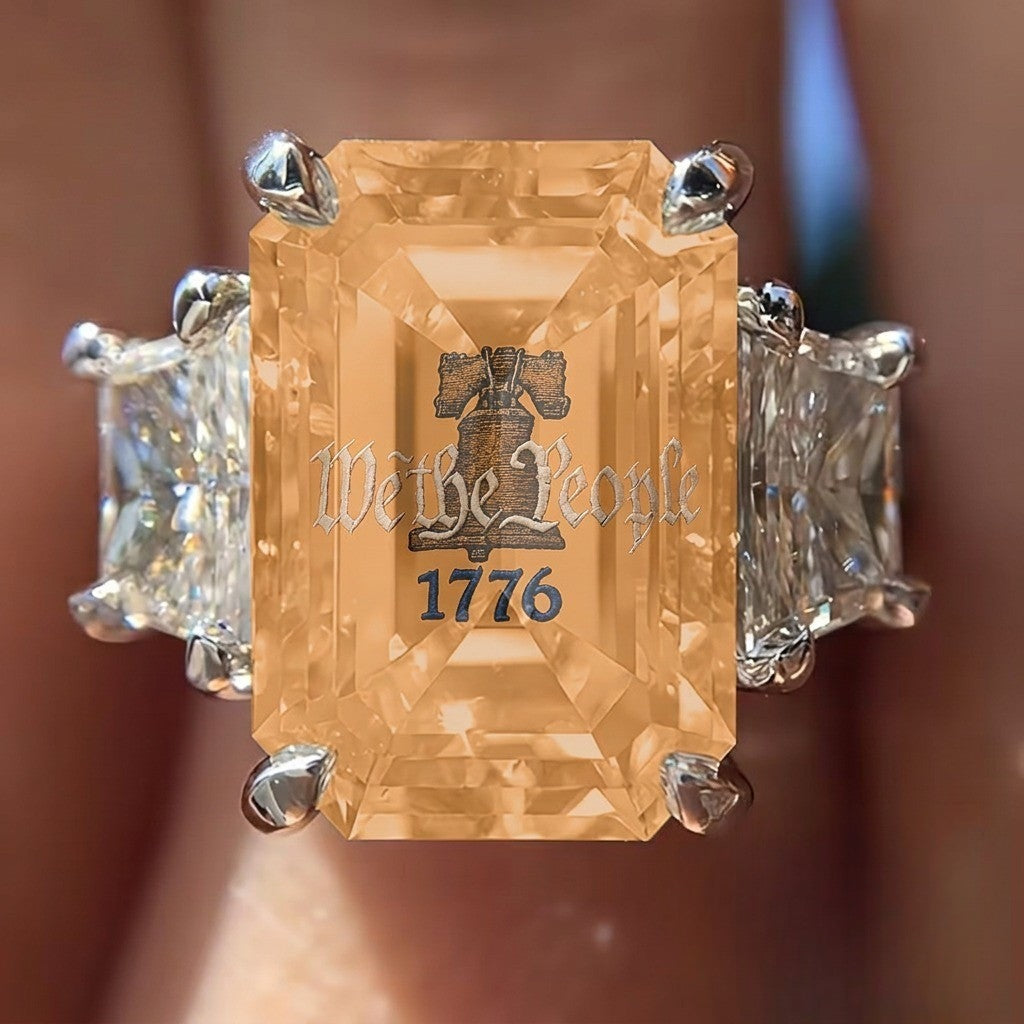 Liberty Bell Square Ring