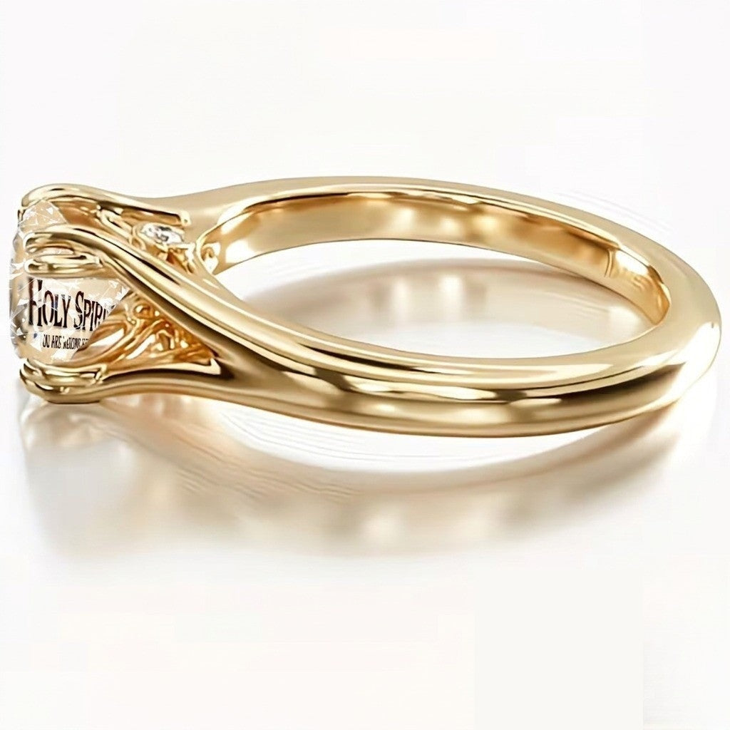Holy Spirit Crystal Ring