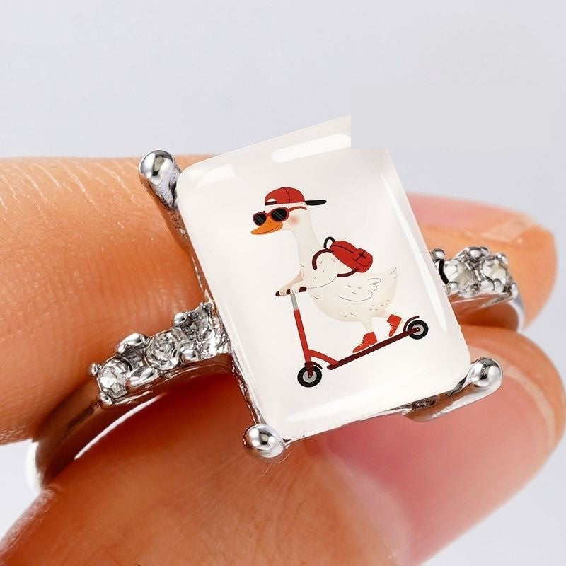 Goose Scooter Square Ring