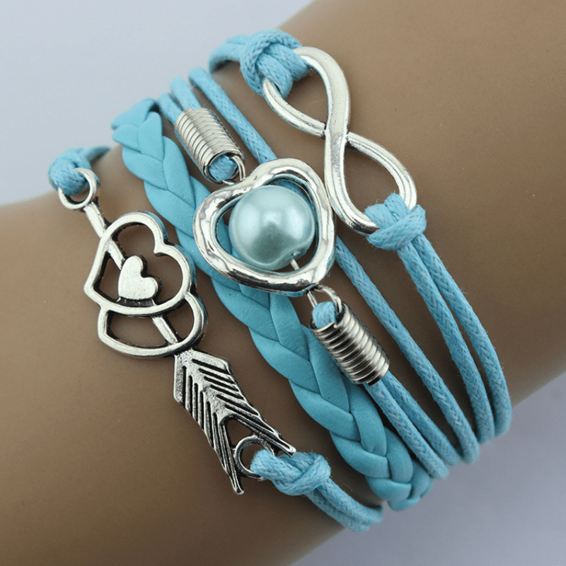 Cupid Heart Layered Bracelet