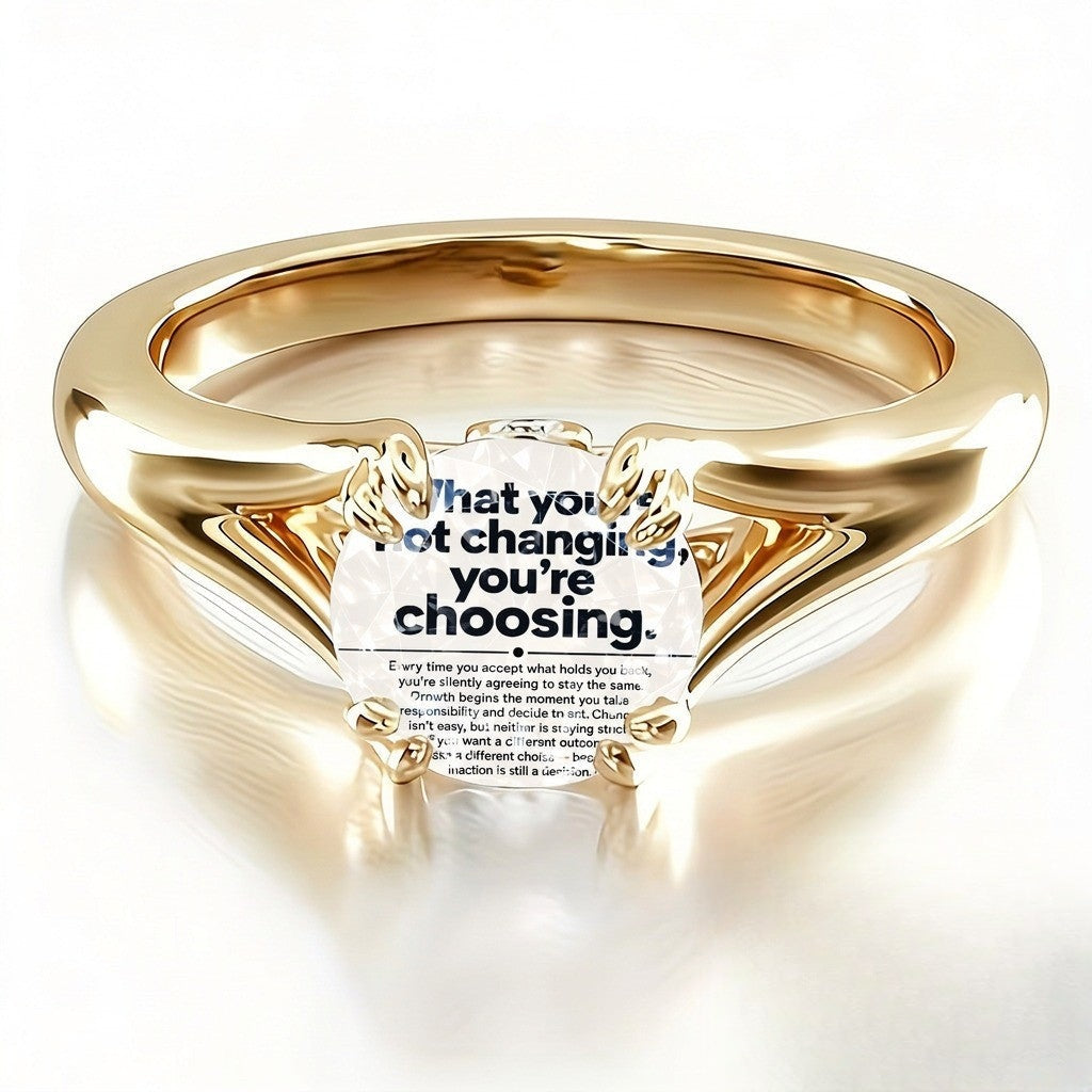 Inspirational Quote Ring