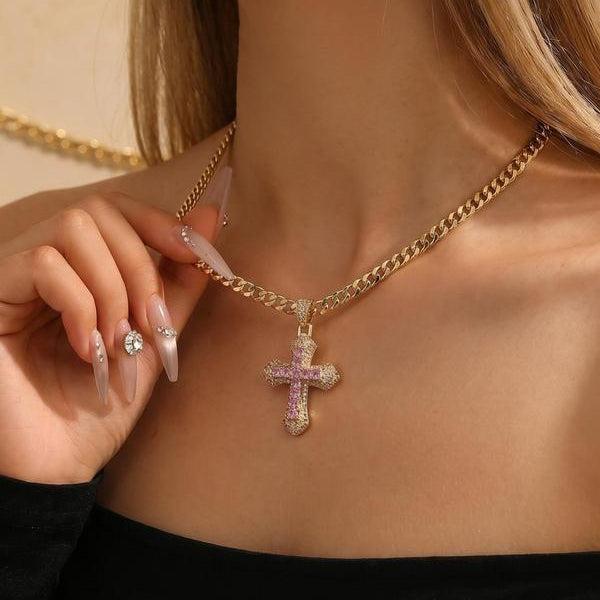Cross On Cross Necklace