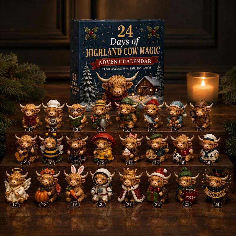 24 Day Highland Cow Advent Calendar
