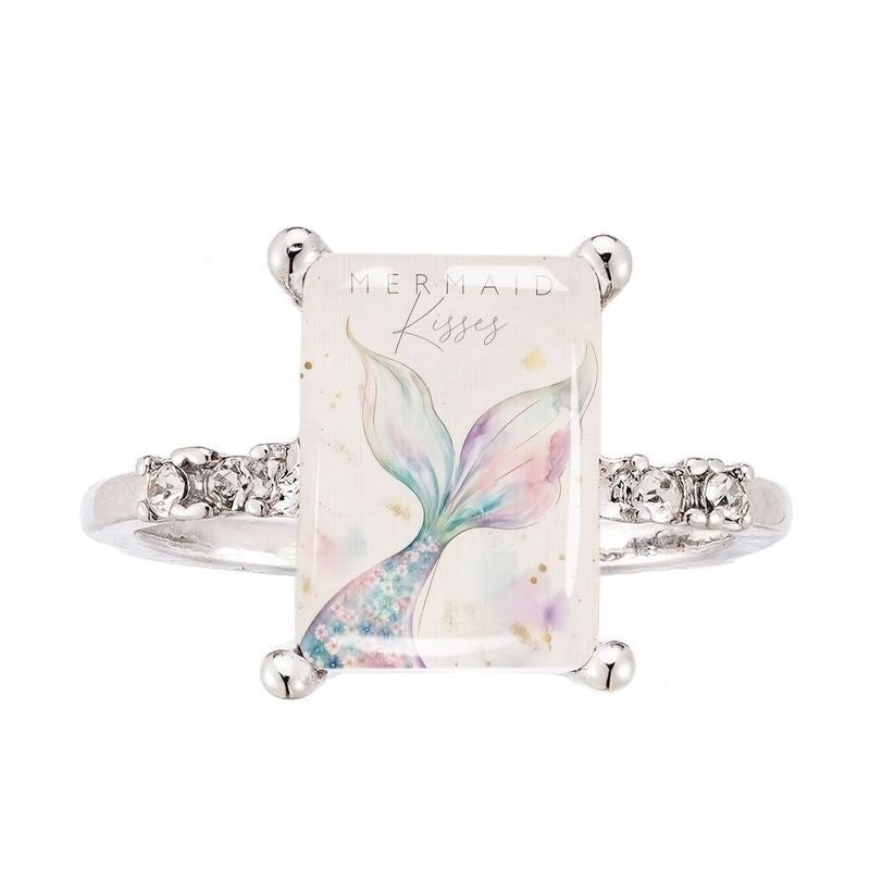 Mermaid Kisses Glass Ring