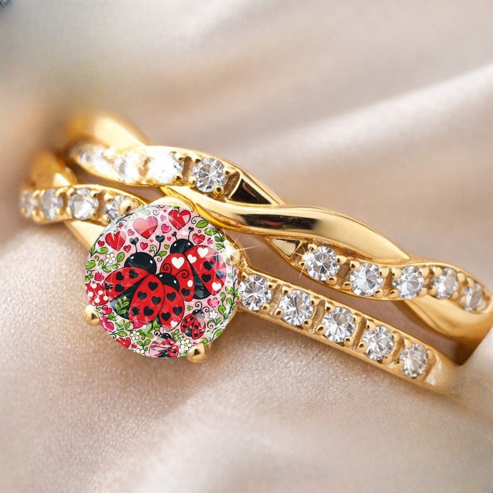 Ladybug Garden Ring