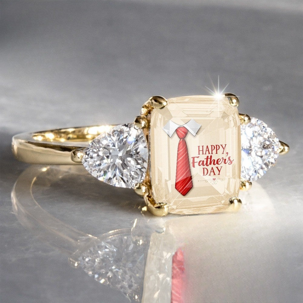 Father's Day Shirt & Tie Ring