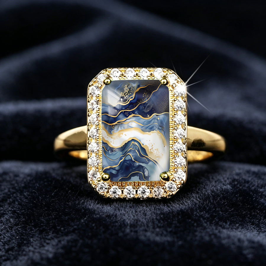 Abstract Wave Rectangle Ring
