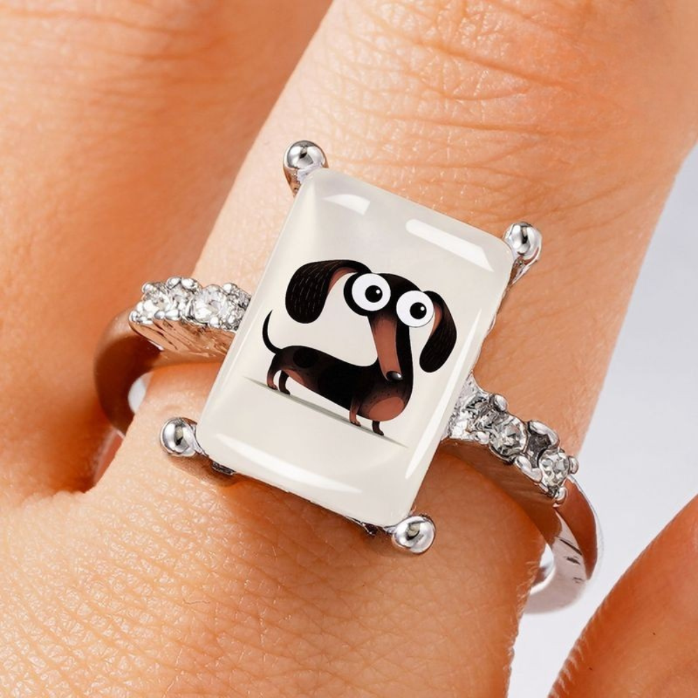 Funny Dachshund Ring
