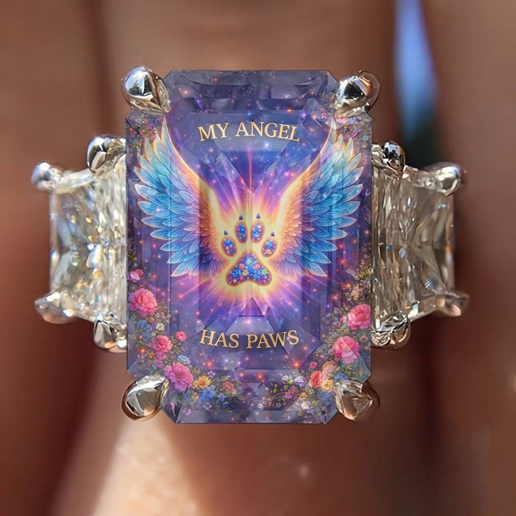 Celestial Angel Paw Ring