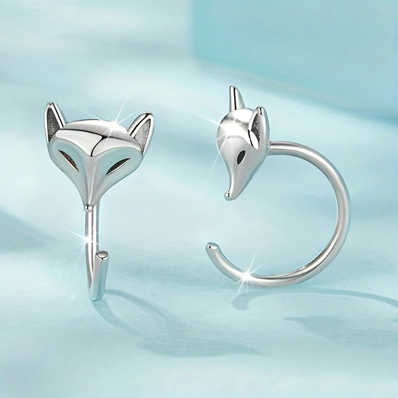 Fox Hoop Earrings