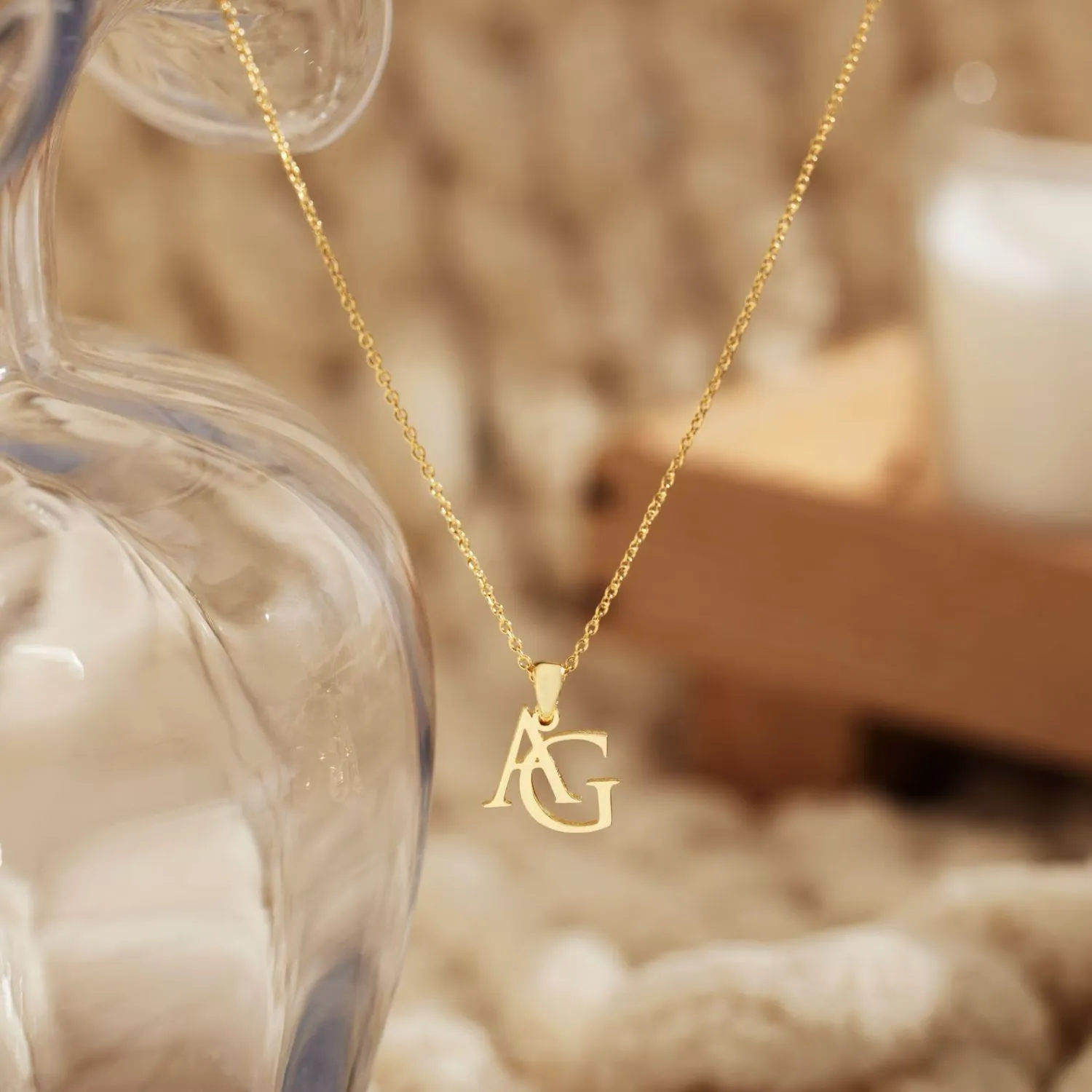 Personalized Two Letter Necklace