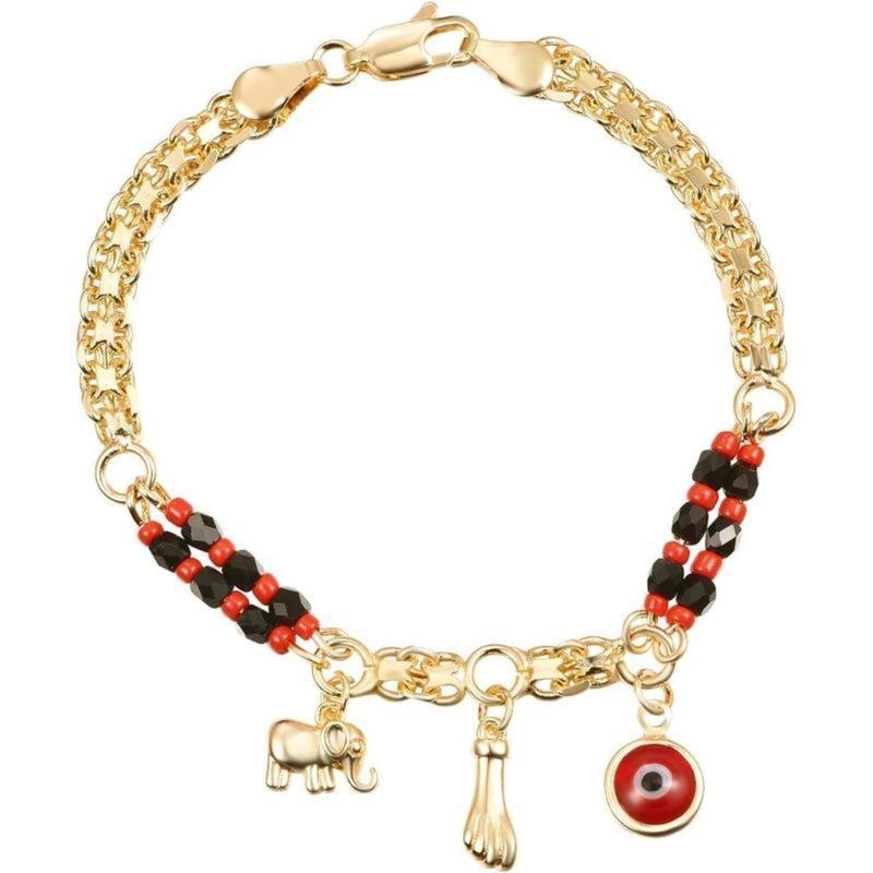 Evil Eye Elephant Bracelet
