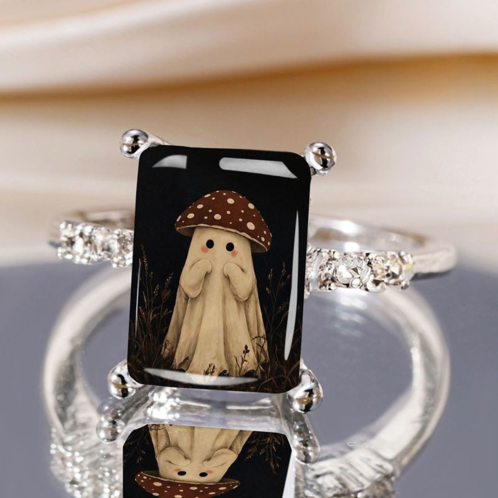 Mushroom Ghost Square Ring