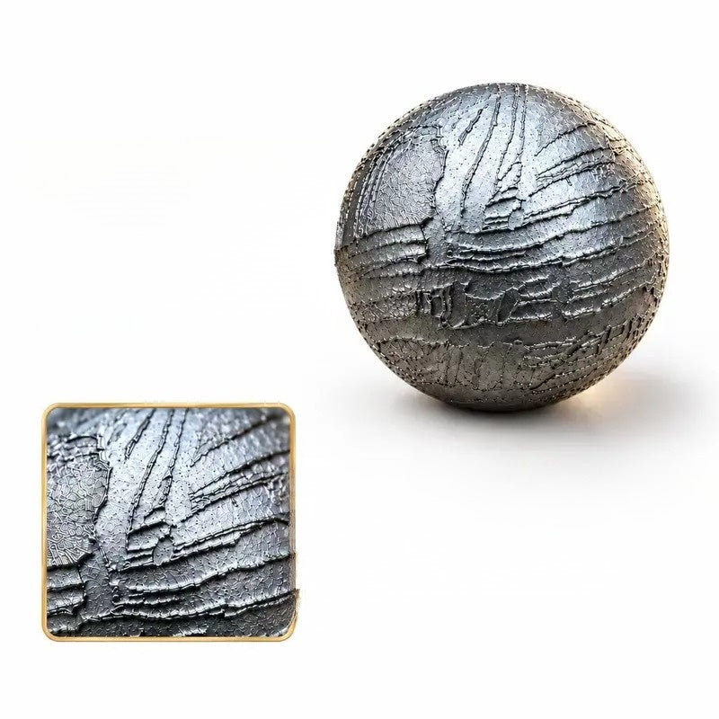 Blue Wave Meteorite Locket Necklace