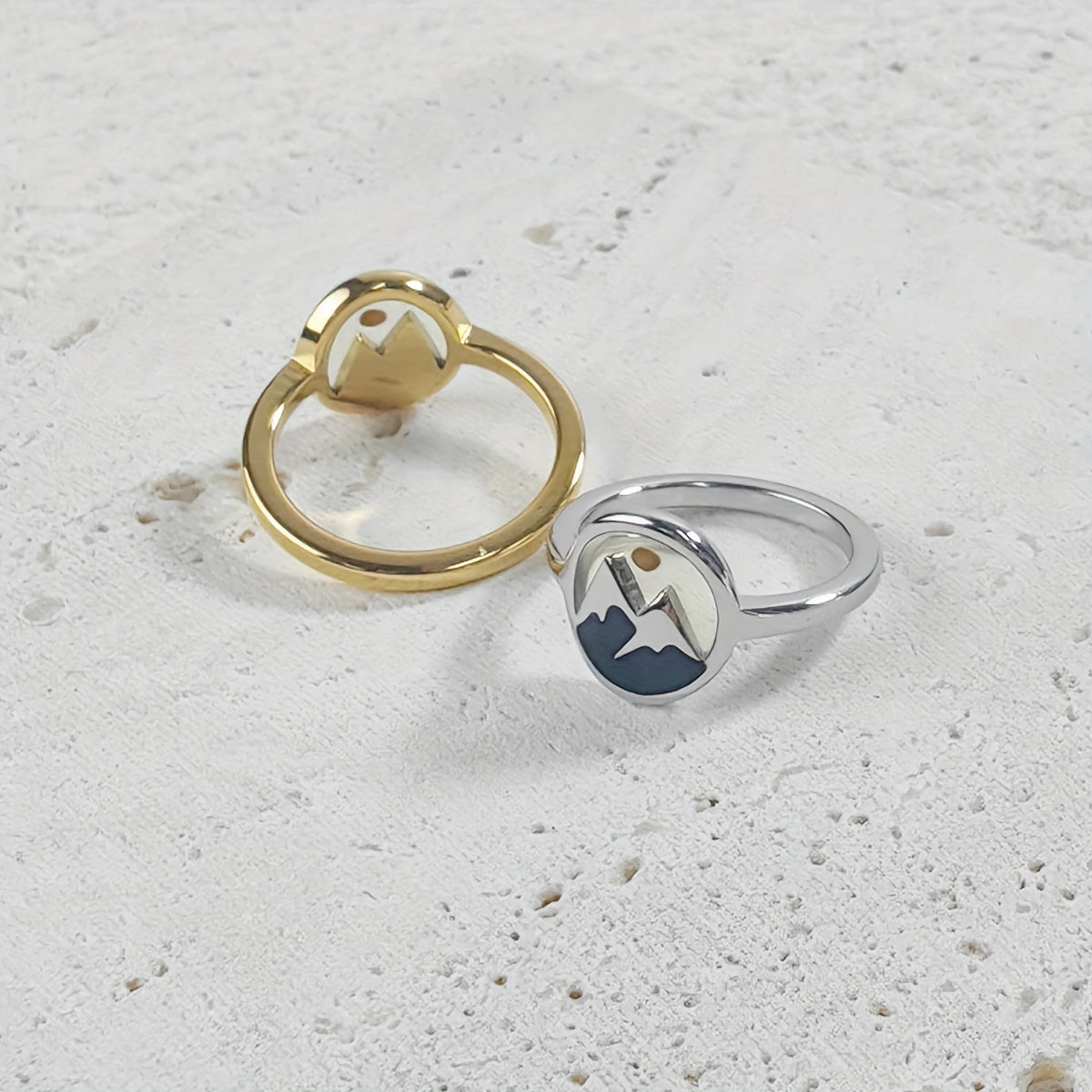 Mountain Enamel Ring