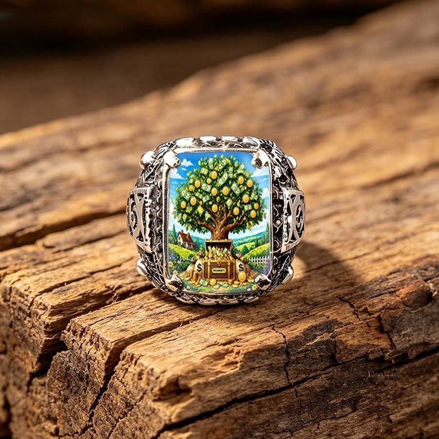 Money Tree Square Ring