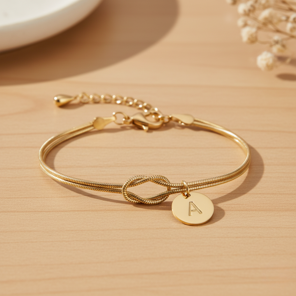 2pc Dainty Love Knot Bracelet