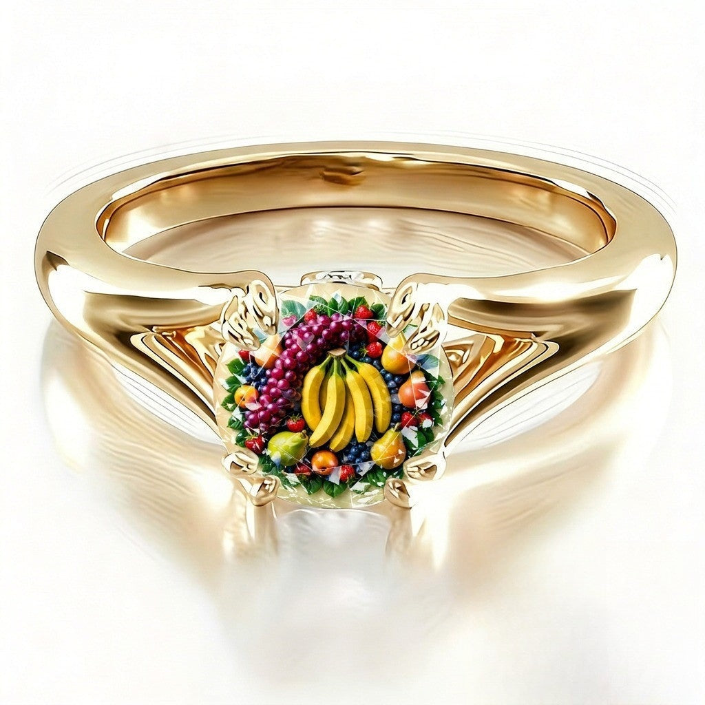 Fruit Basket Dome Ring