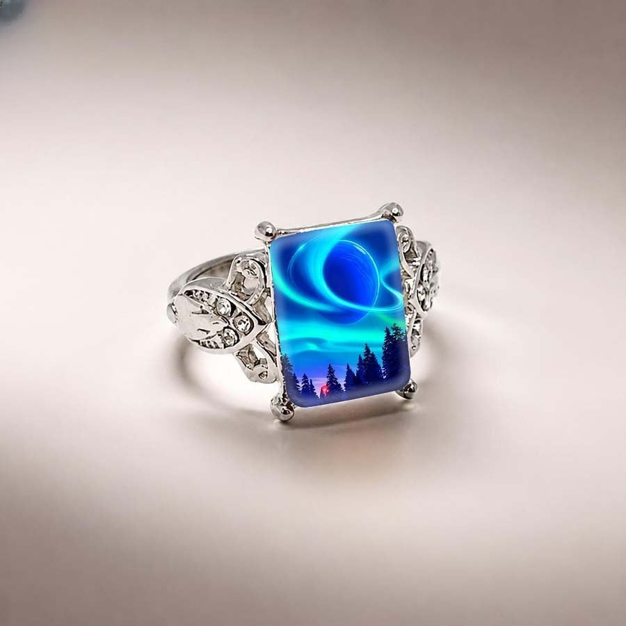 Aurora Forest Square Ring