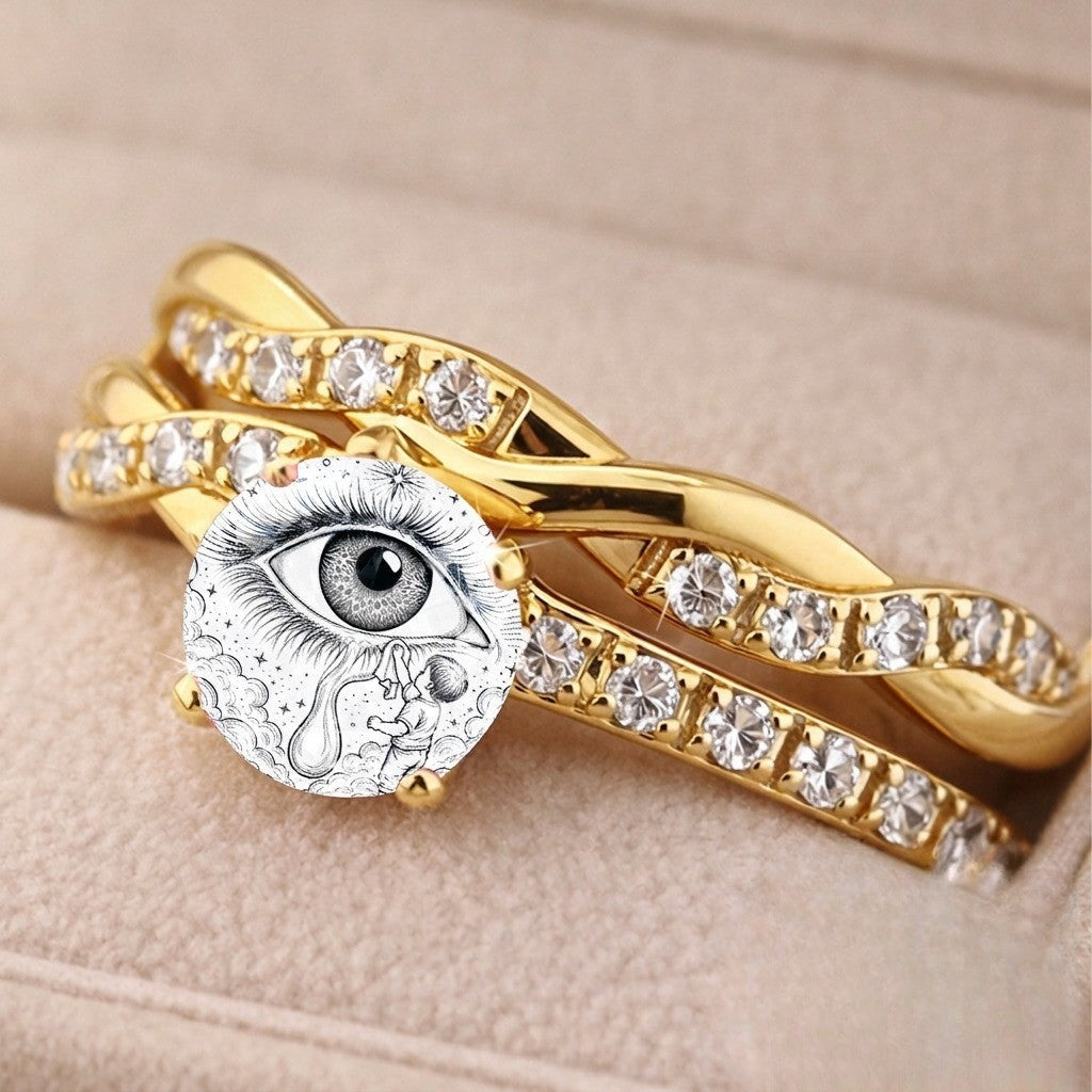 Starry Eye Statement Ring