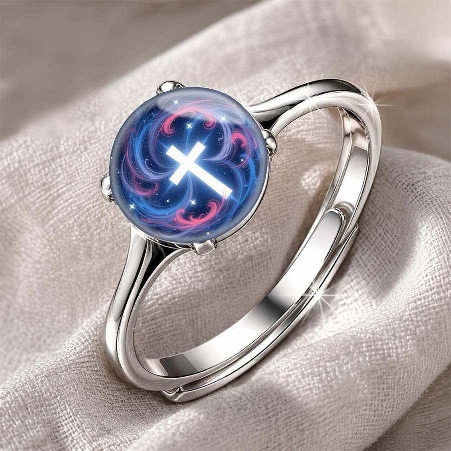 Galaxy Cross Dome Ring