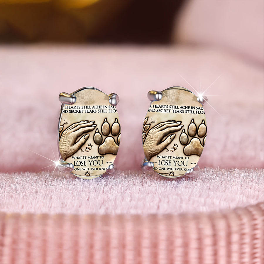 Paw Memorial Stud Earrings
