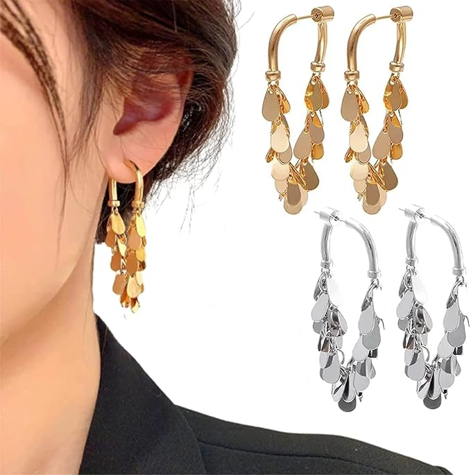 Tassel Sequin Earrings