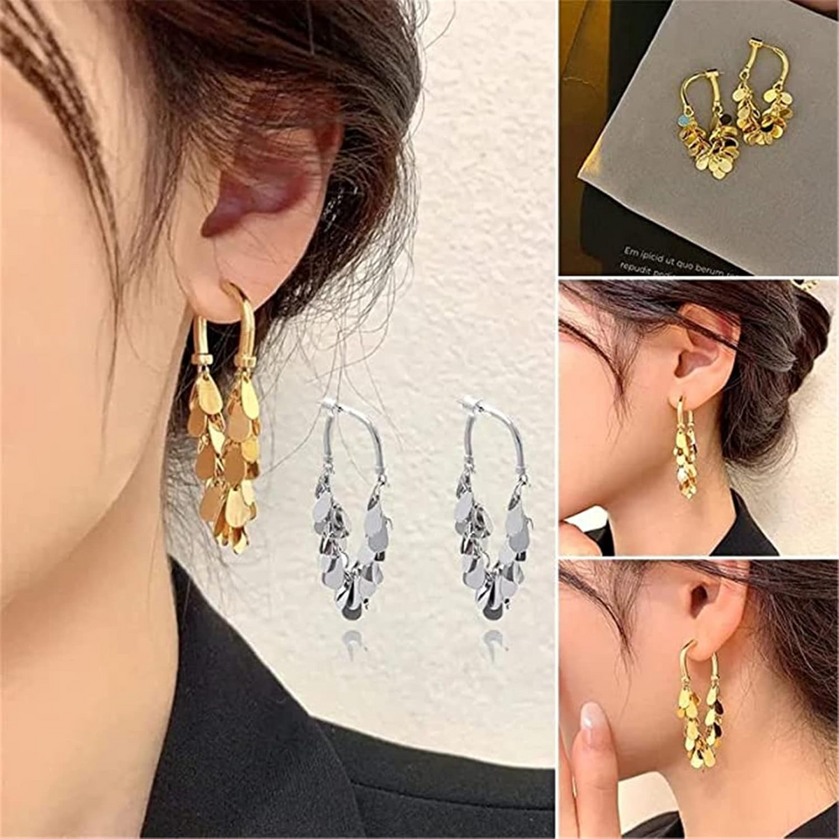 Tassel Sequin Earrings