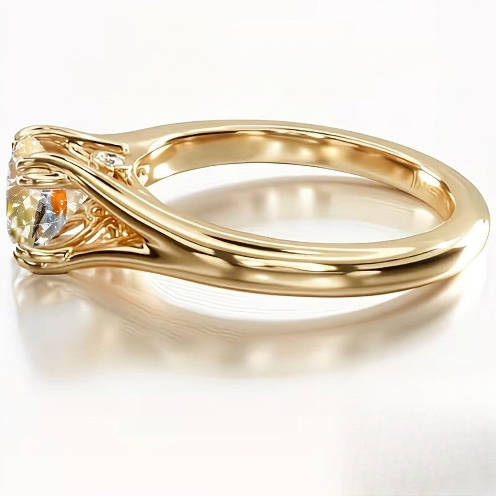 Robin Bird Crystal Ring