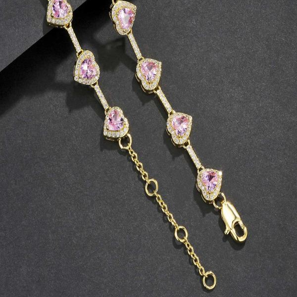 Pink Heart Shaped Necklace