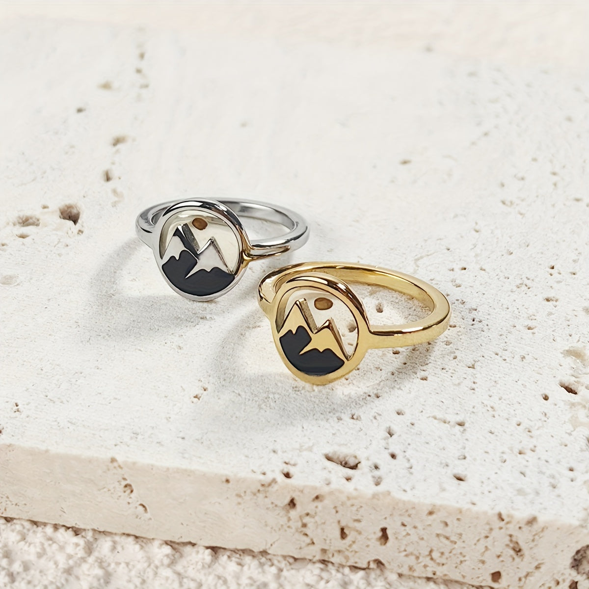 Mountain Enamel Ring