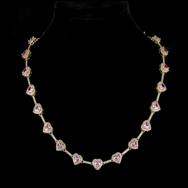 Pink Heart Shaped Necklace